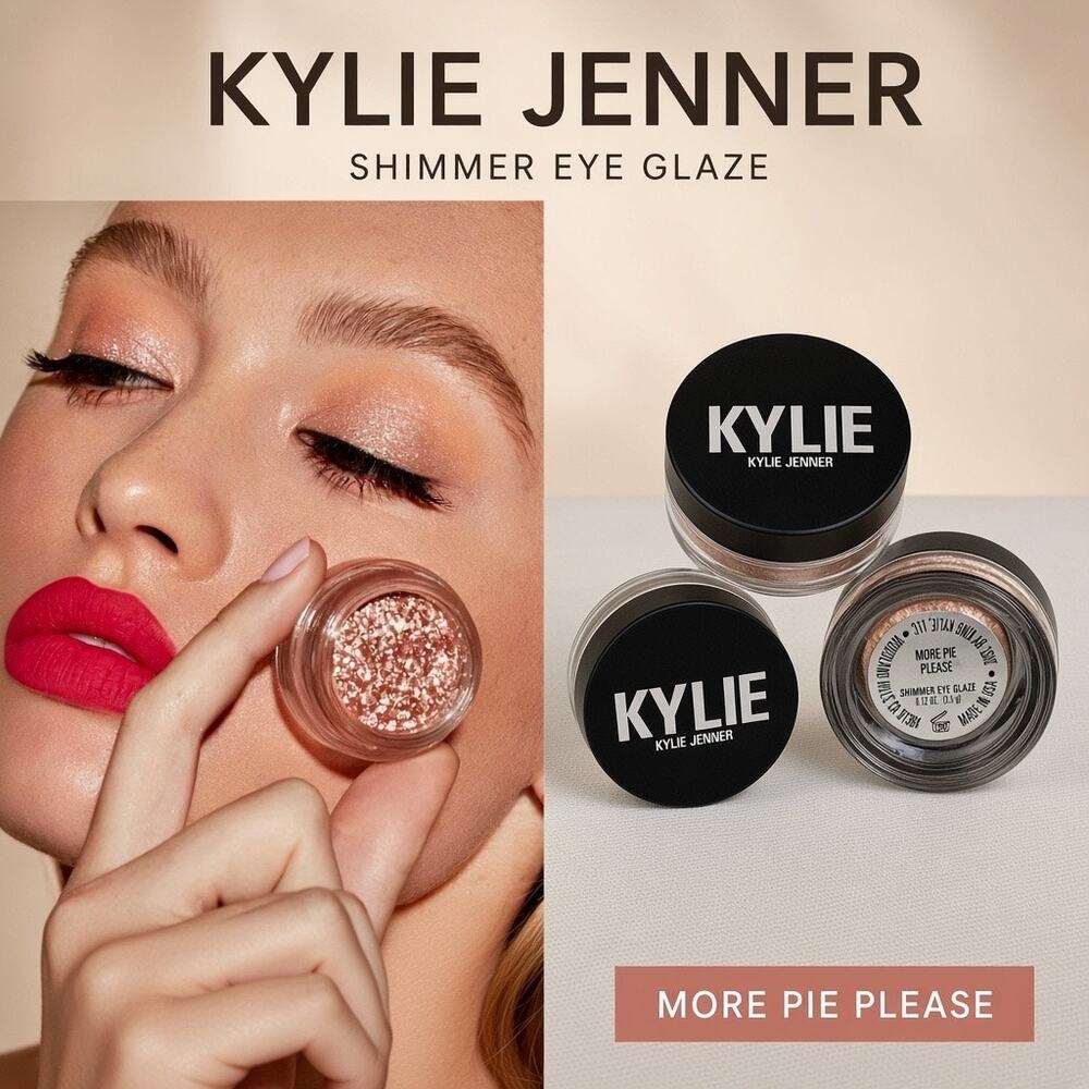 Kylie Cosmetics MORE PIE PLEASE Shimmer Eye Glaze Discontinued NOS Set of 2